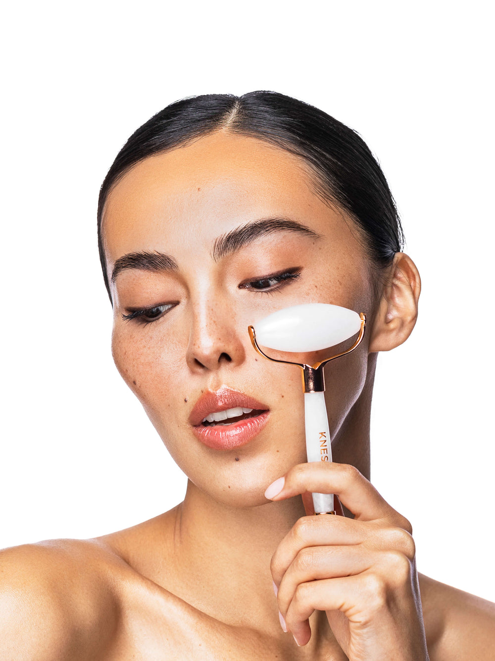 White Jade Gemstone Roller