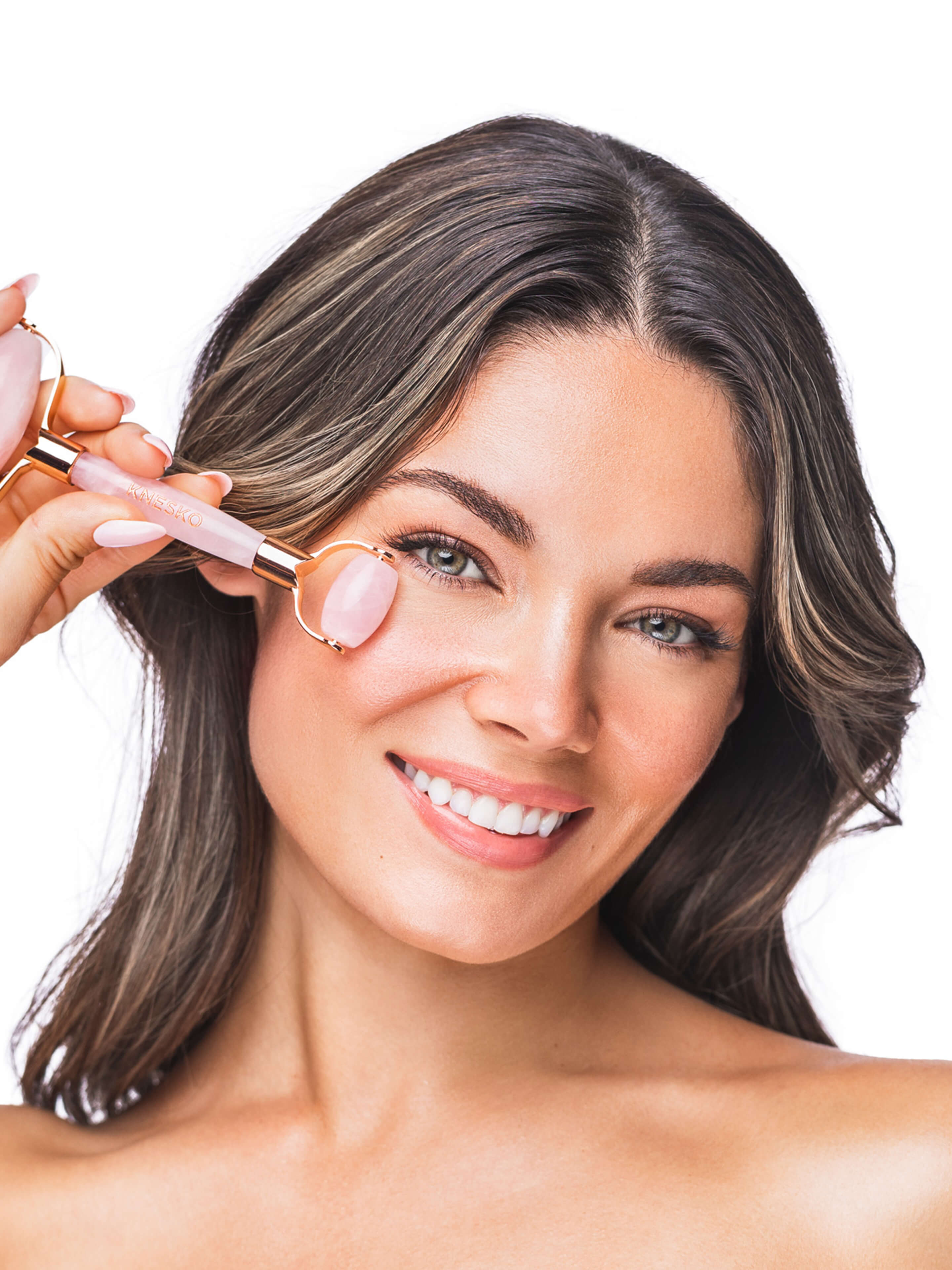 Knesko Skin Gemstone Roller - Rose Quartz Knesko Skin Gemstone Roller - Rose Quartz