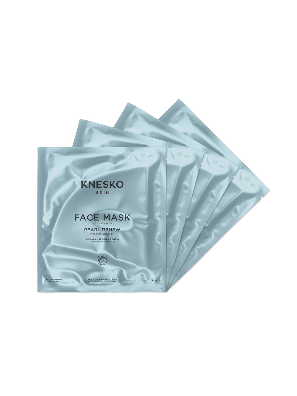 Knesko face mask packages on a white background