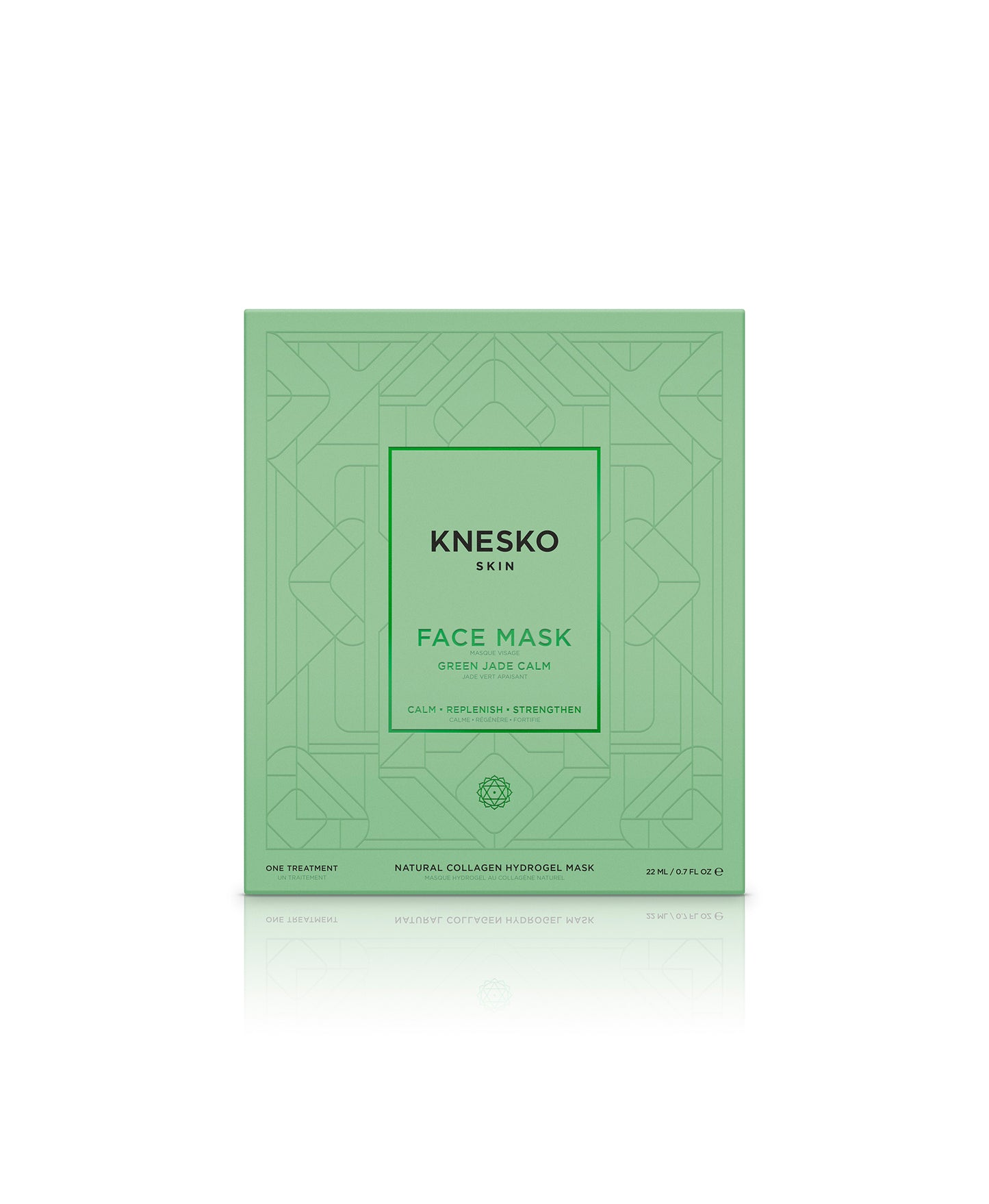green jade collagen face mask package 