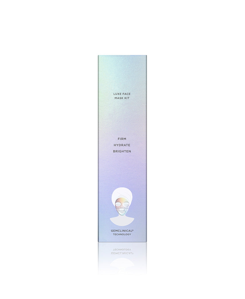 The Luxe Face Mask Kit box side.