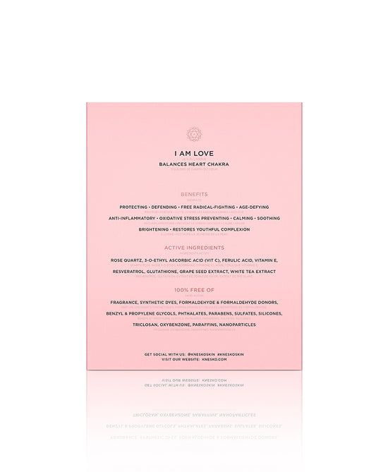 back of box for rose quartz antioxidant serum.