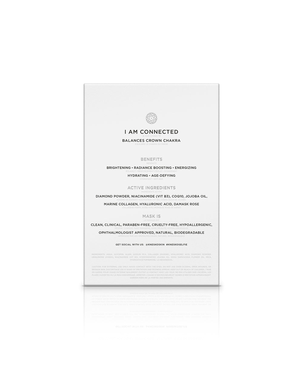Back of a Diamond Radiance Collagen Eye Mask box.