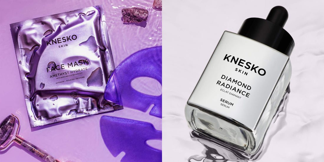 A Perfect Pair: Diamond Radiance Serum + Amethyst Hydrate Face Mask for Radiant, Hydrated Skin