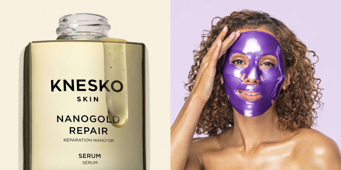 A Perfect Pair: Gold Repair Serum + Amethyst Hydrate Face Mask