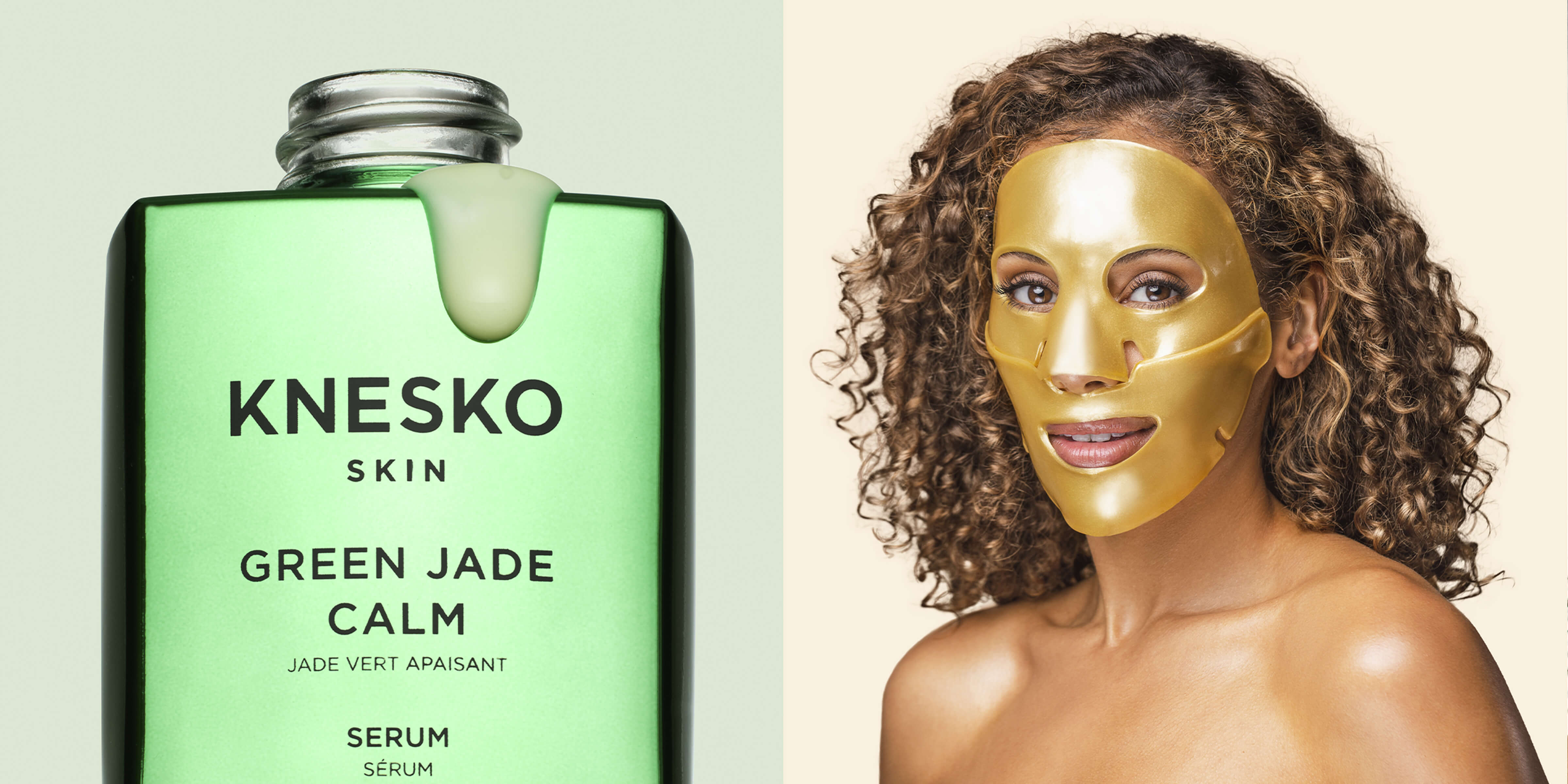 A Perfect Pair: Green Jade Calm Serum and Gold Repair Mask.