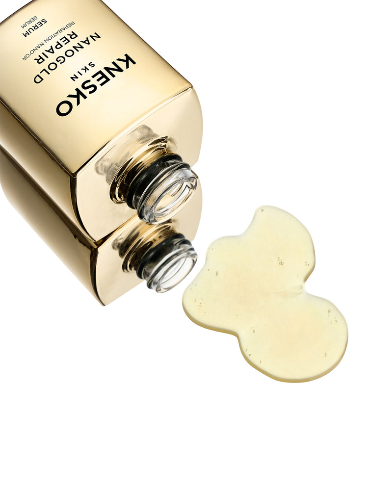 KNESKO Gold serum with product leaking out