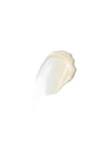 White cream swatch on a white background