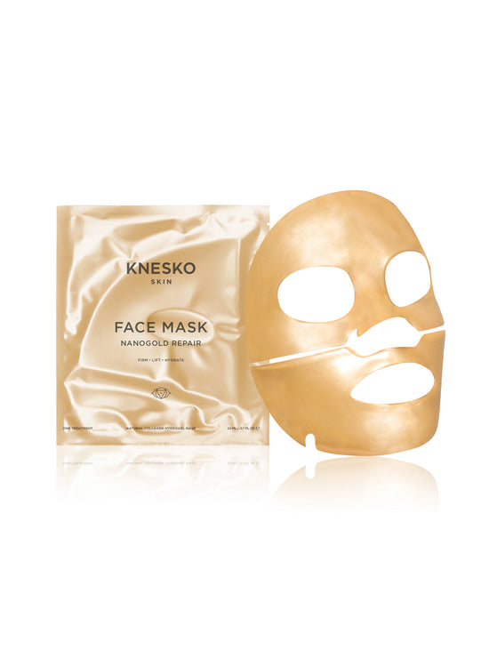 Knesko face mask with packaging on a white background