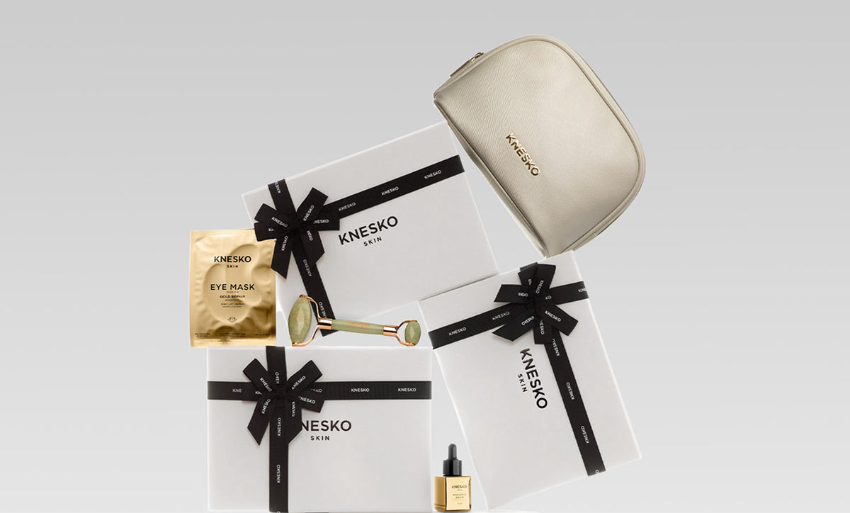 Knesko gifts on a white background