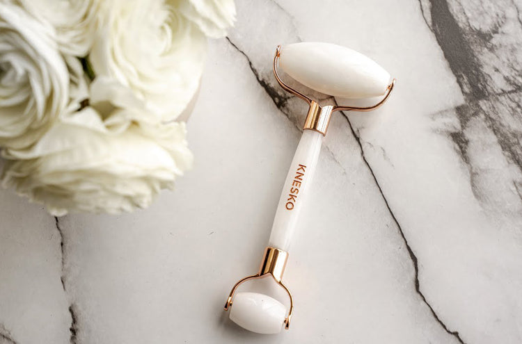 White Jade Gemstone Roller.