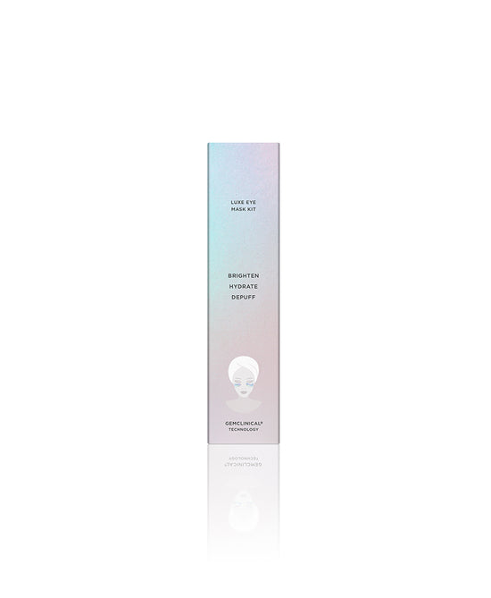 The Luxe Eye Mask Kit box side.