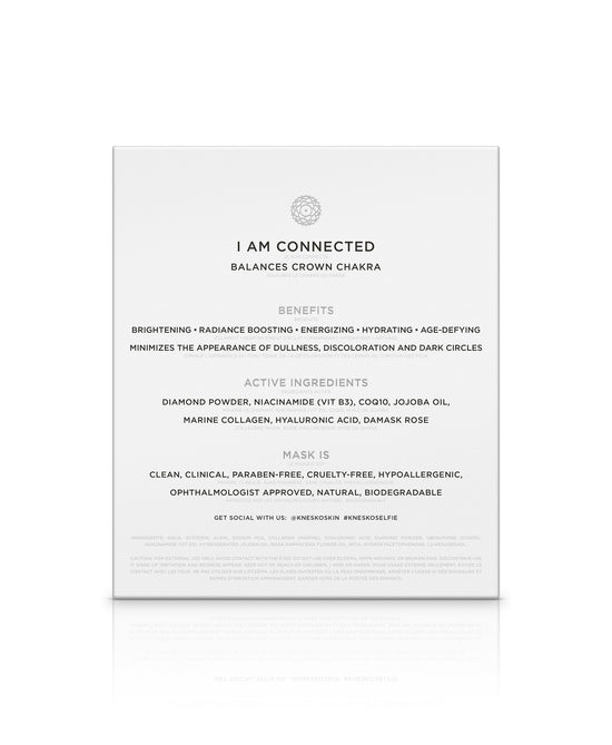 The back of a Diamond Radiance Collagen Face Mask box.