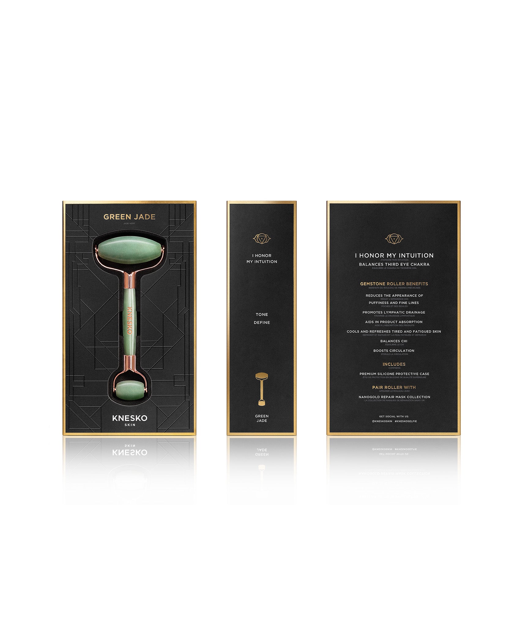 Green Jade Calm Collagen Mask & Green Jade Gemstone Roller Discovery K –  The Shop at Equinox