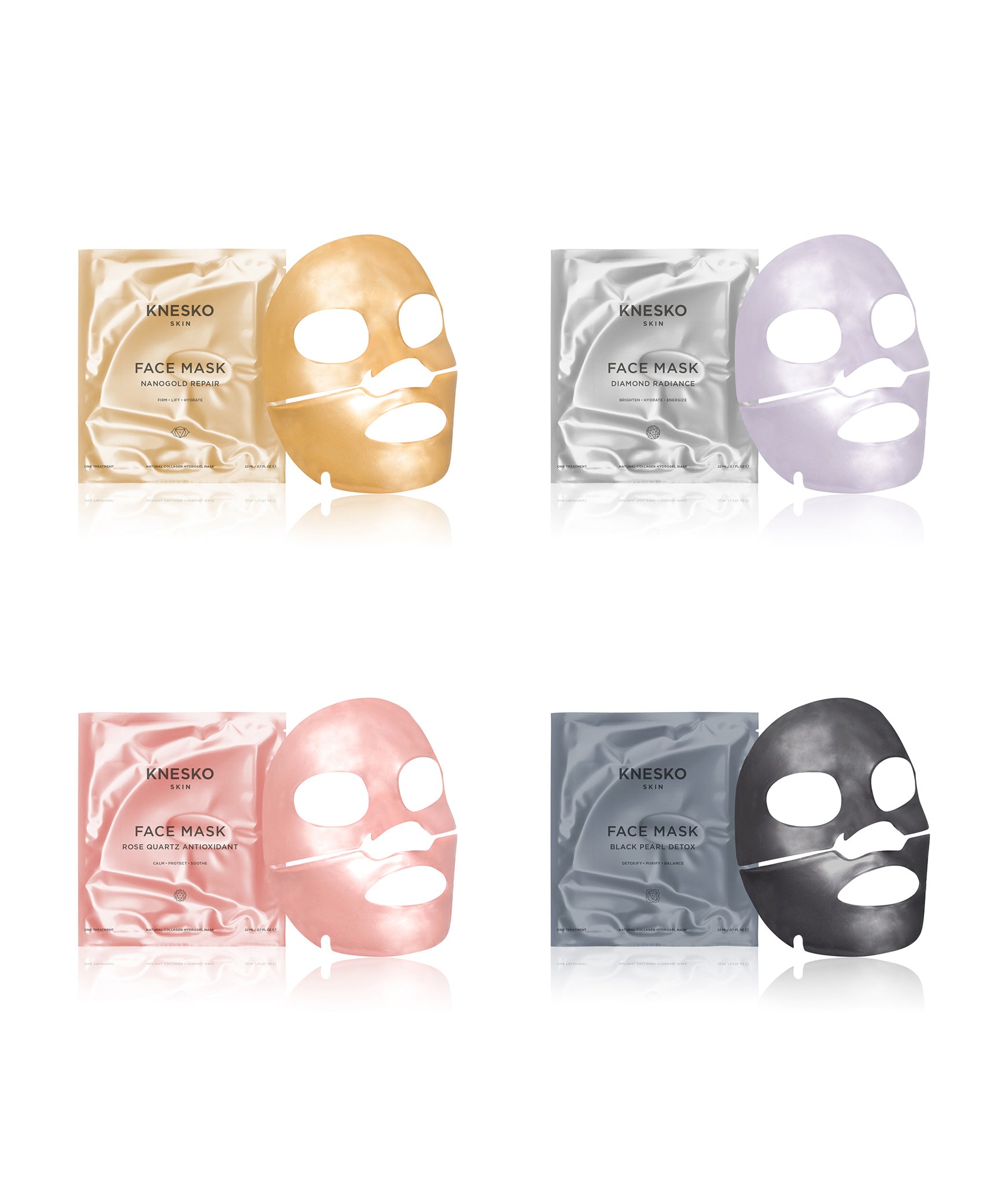 Knesko Skin Nanogold Repair Face Mask 4 Treatments