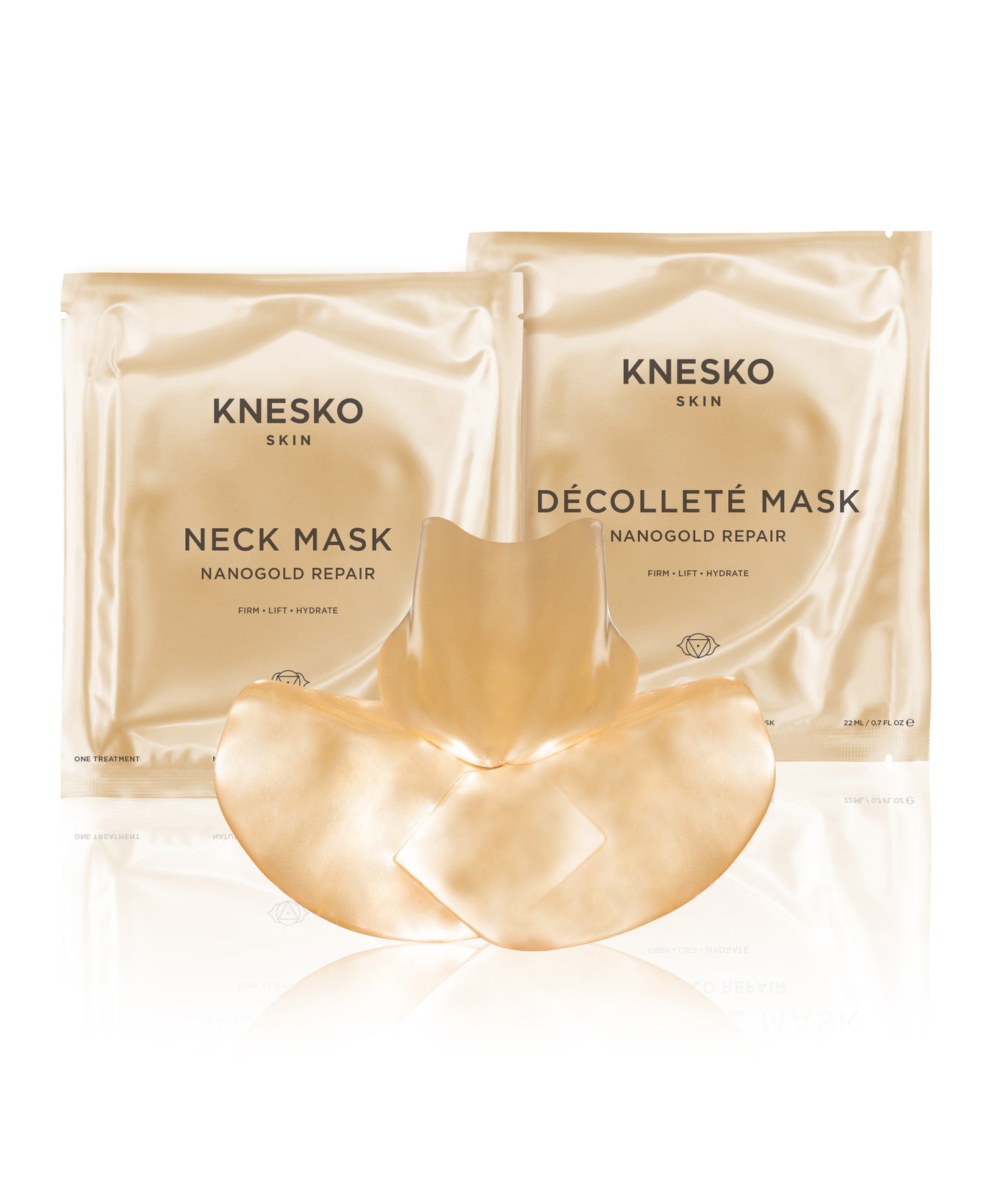 Nano Gold Repair Neck and Decollete Mask Combo KNESKO